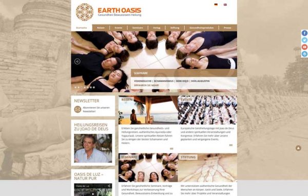 Webdesign Earth Oasis Köln